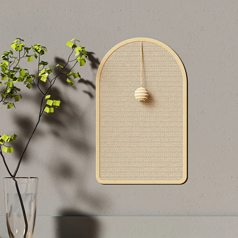 WhimsyWoven Sisal Cat Scratching Mat – Rustic Charm & Playful Delight for Your Feline Friend